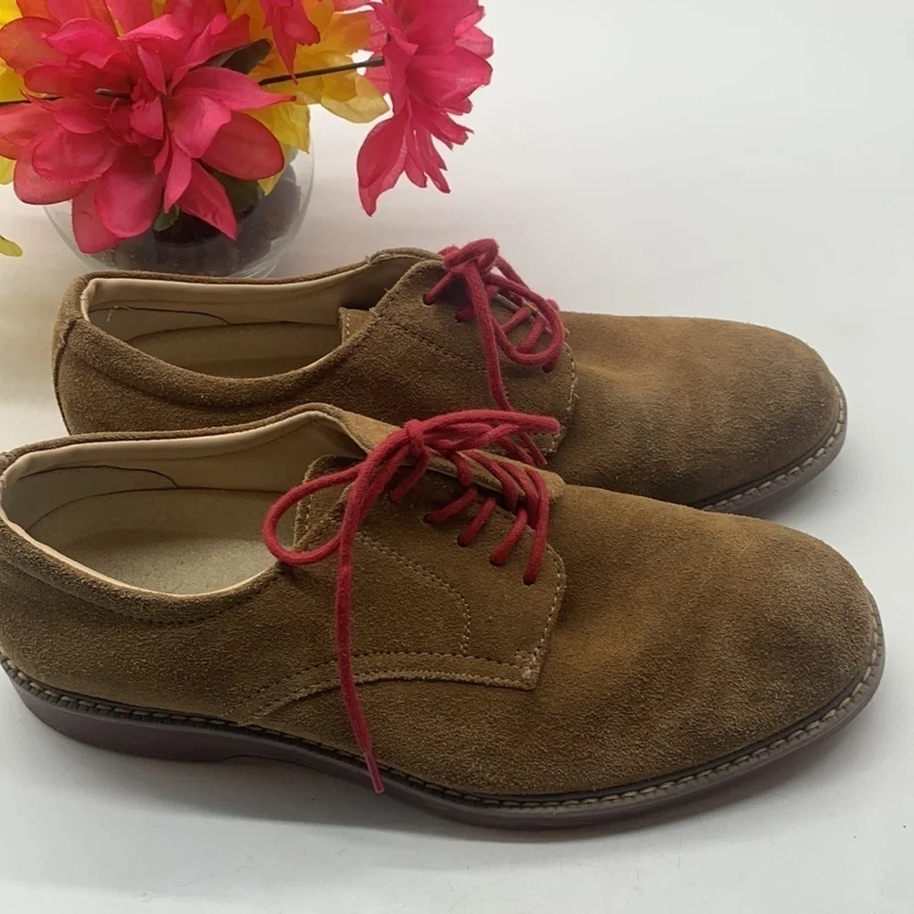 G.H. Bass Pasadena Tan Suede Oxford Sz 8.5D. MS1367C